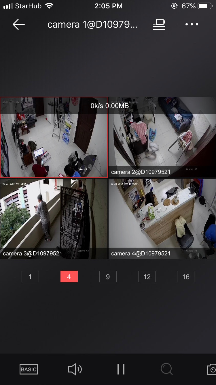 home cctv system log in