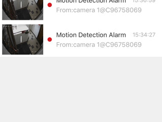 Receiving notifications when motion is detected