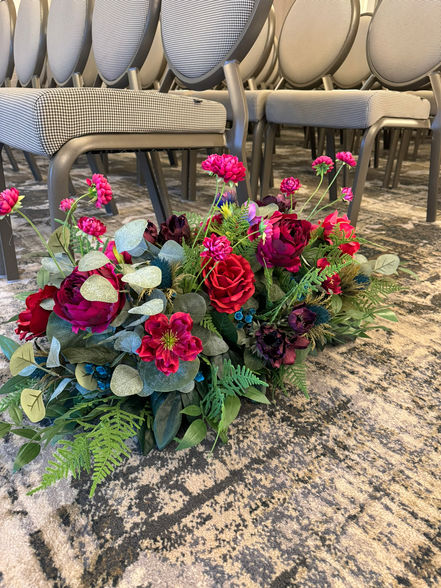 Wedding aisle ceremony decor