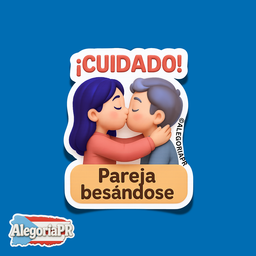 Miniatura: Cuidado, Pareja besándose 12