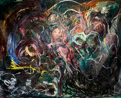 oil on poly-cotton, 206x275 cm