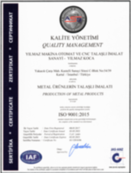 ISO BELGESİ