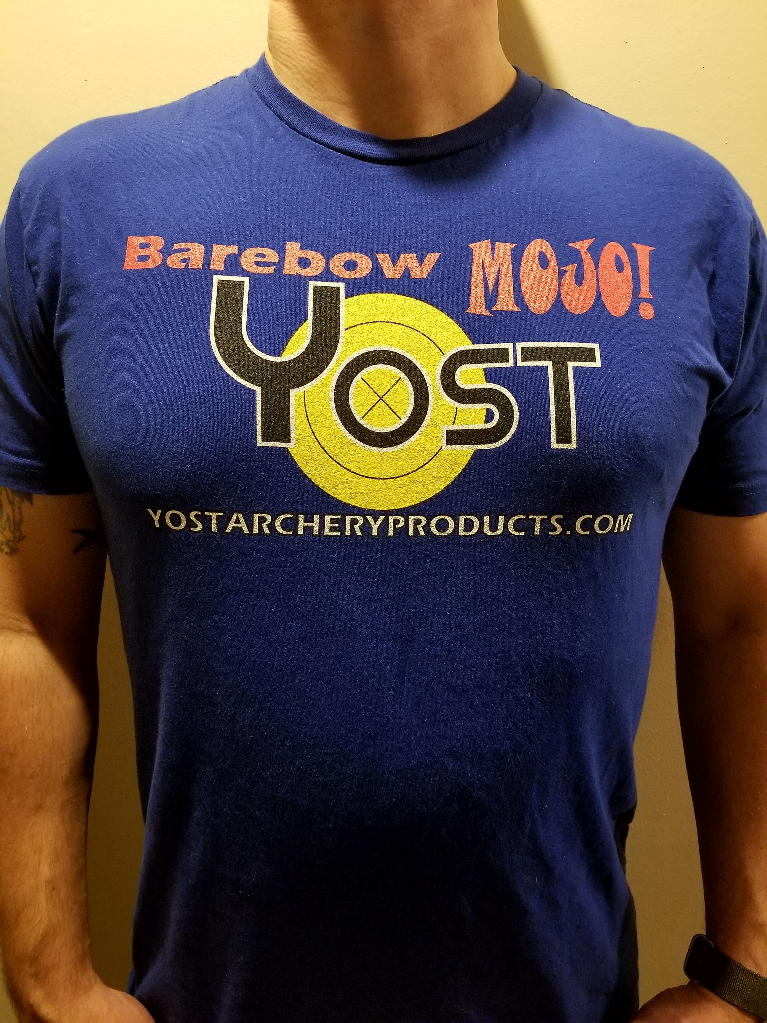 Yost Archery Shirt - Barebow Mojo in Blue