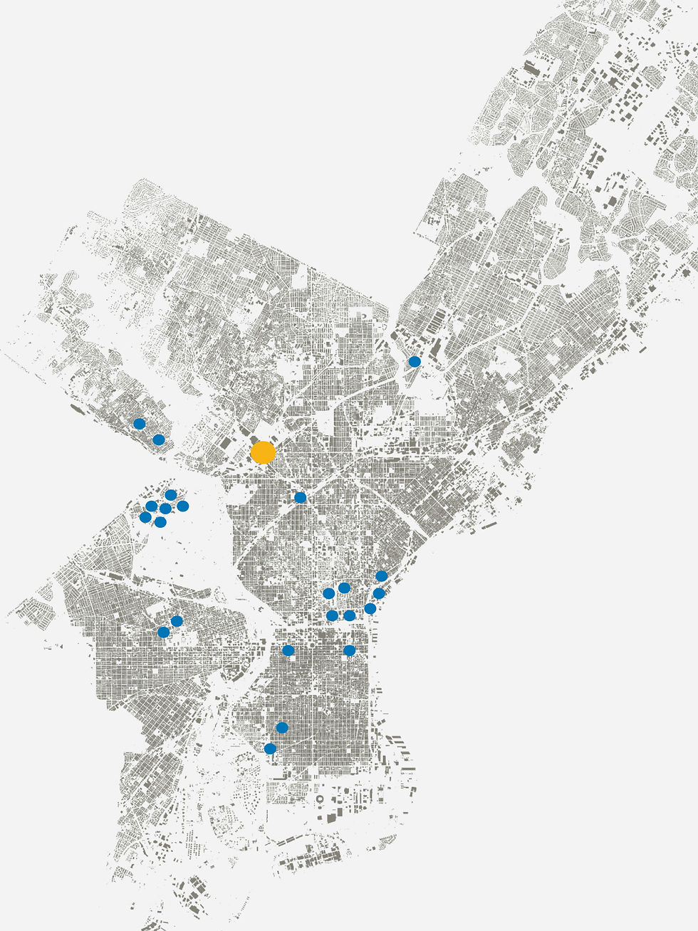 A map of Philadelphia shows the Kroc Center in the context of other community centers.
