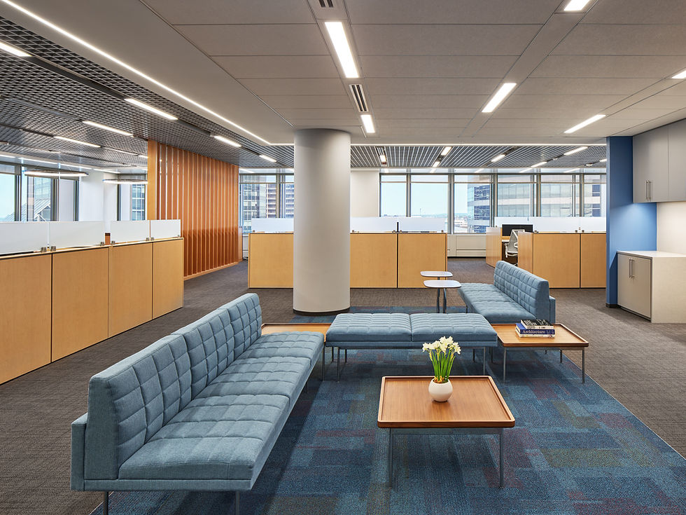 Modern and sun-lit office space