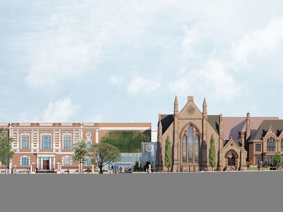 Exterior Render of the College of Physicians in Philadelphia