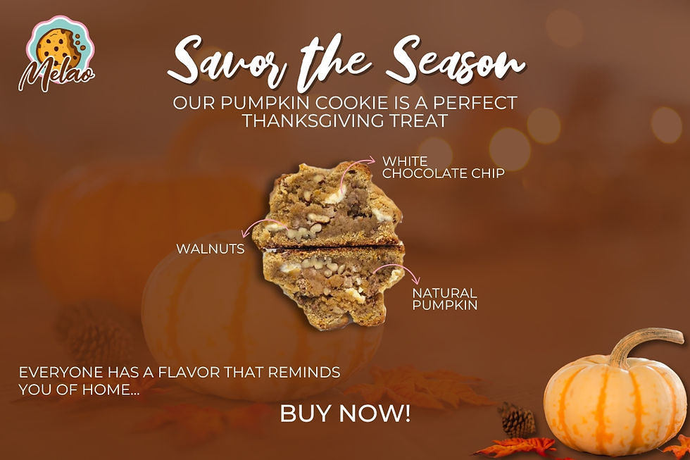 Description of our pumpkin cookie