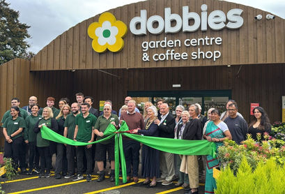 Outside view of a  Dobbies garden centre