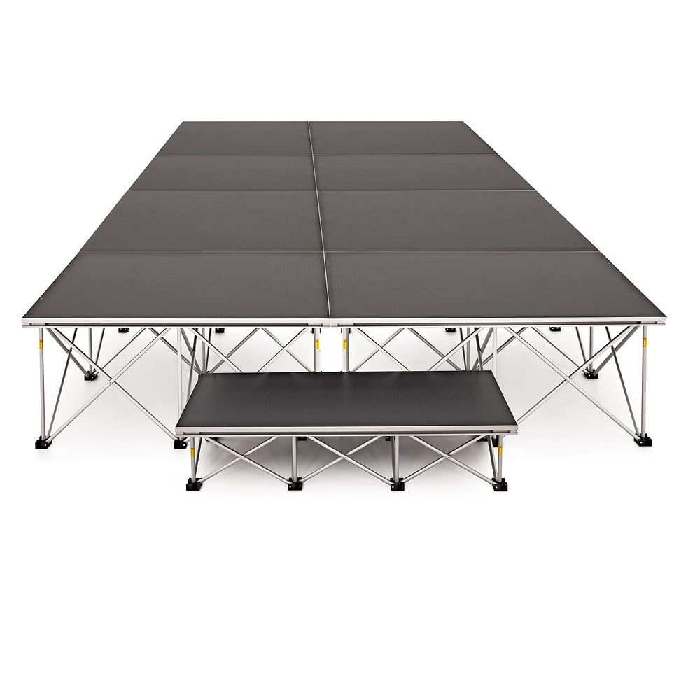 D - 4m x 2m stage - 40cm high - for presentations, corporate, bands, performers, musicians