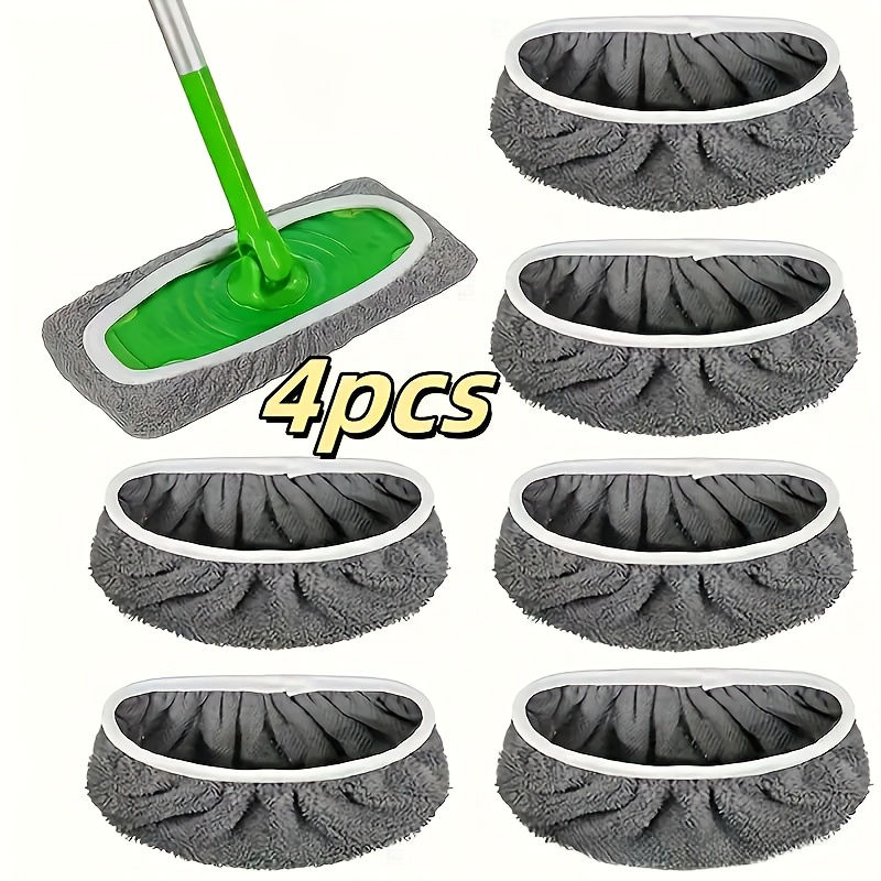 Thumbnail: AquaAbsorb Pro: Ultra-Fine Microfiber Reusable Mop Pads (4-Pack)