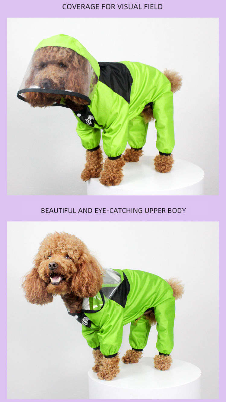 Thumbnail: Pet Dog Raincoat The Dog Face Pet Clothes Jumpsuit Waterproof Dog Jacket Dogs Wa