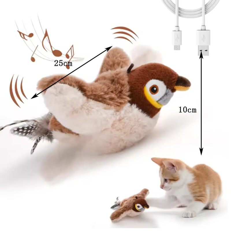 Thumbnail: Interactive Flapping Bird Cat Toy
