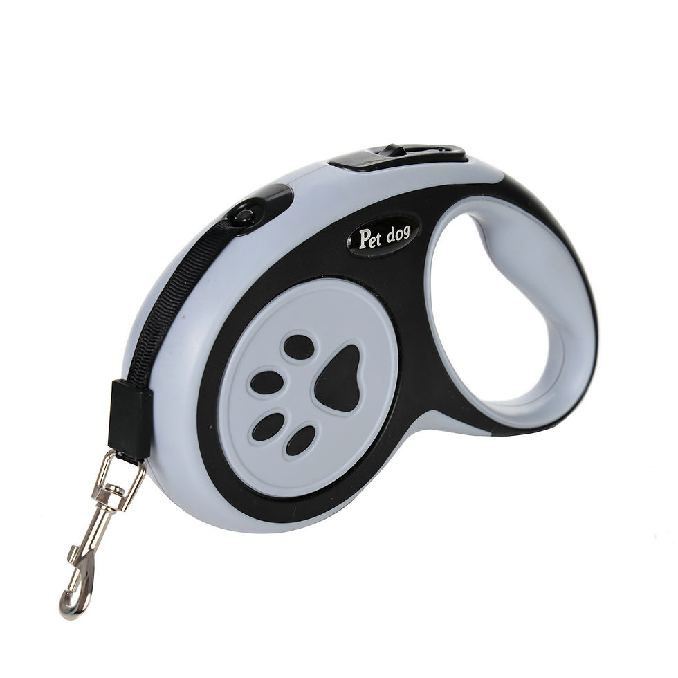 Thumbnail: Automatic retractable nylon dog lead available in 3m and 5m, ideal for walks and