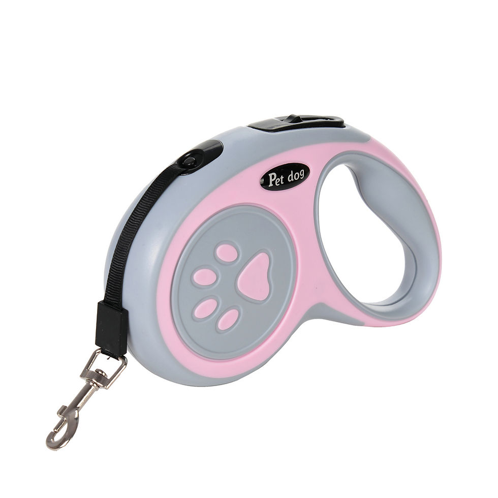 Thumbnail: Automatic retractable nylon dog lead available in 3m and 5m, ideal for walks and