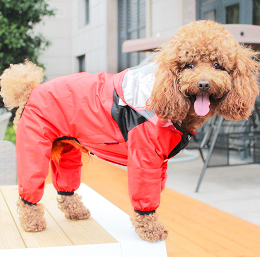 Thumbnail: Pet Dog Raincoat The Dog Face Pet Clothes Jumpsuit Waterproof Dog Jacket Dogs Wa