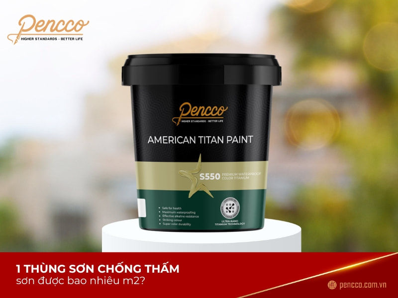 Định mức 1 Thùng sơn chống thấm sơn
