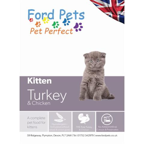 Ford Pets Connoisseur Cat Kitten Turkey & Chicken 5kg