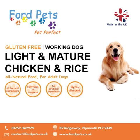 Ford Pets Premium Light & Mature Chicken & Rice 12kg