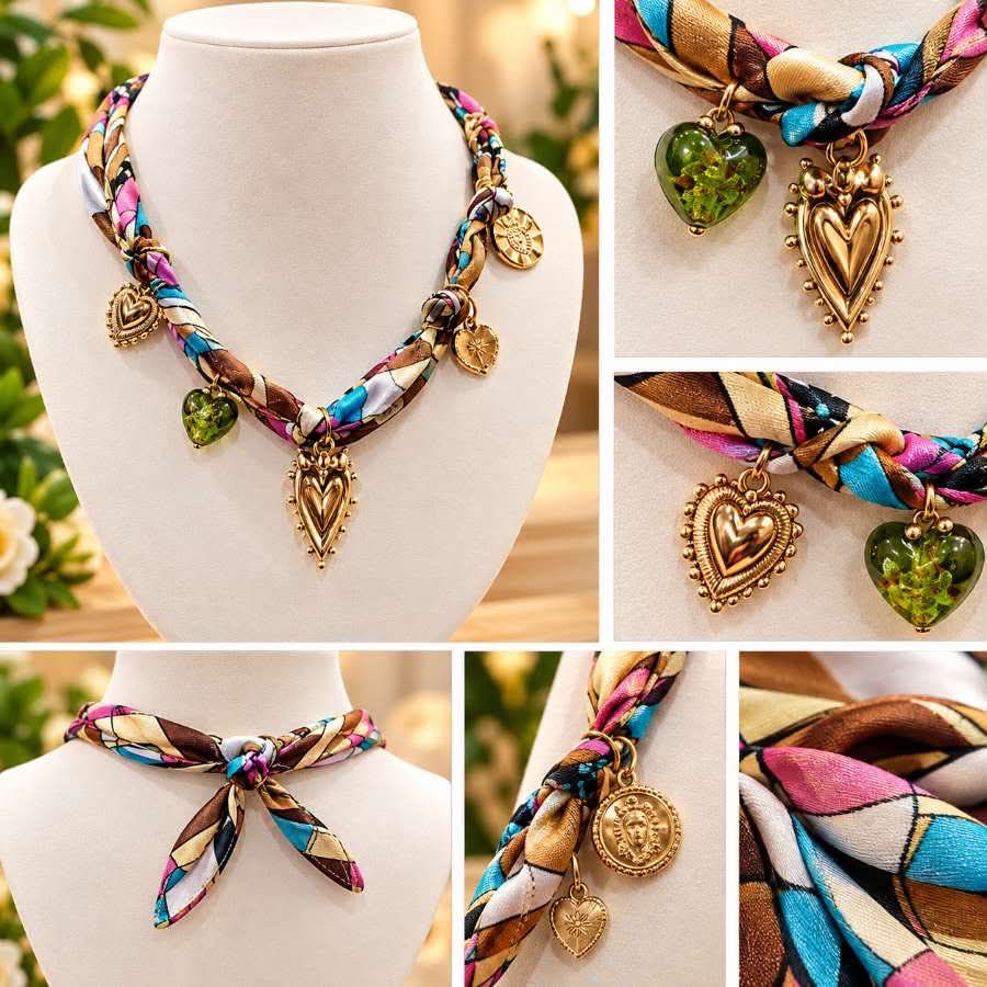 ✨ Collier Cœur Bohème