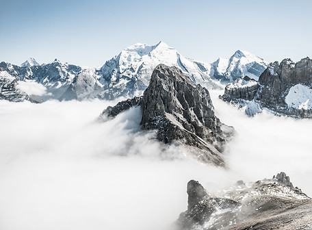 Mountains in Fog