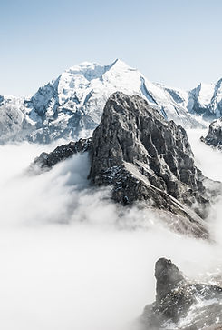 Berge im Nebel