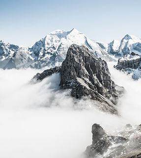 Mountains in Fog