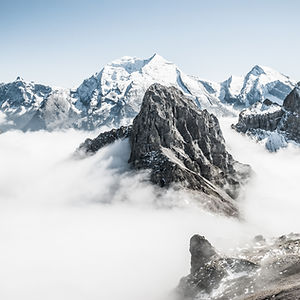Mountains in Fog