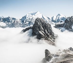 Mountains in Fog