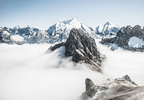 Mountains in Fog