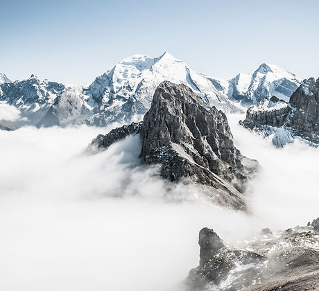 Mountains in Fog