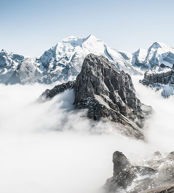 Mountains in Fog