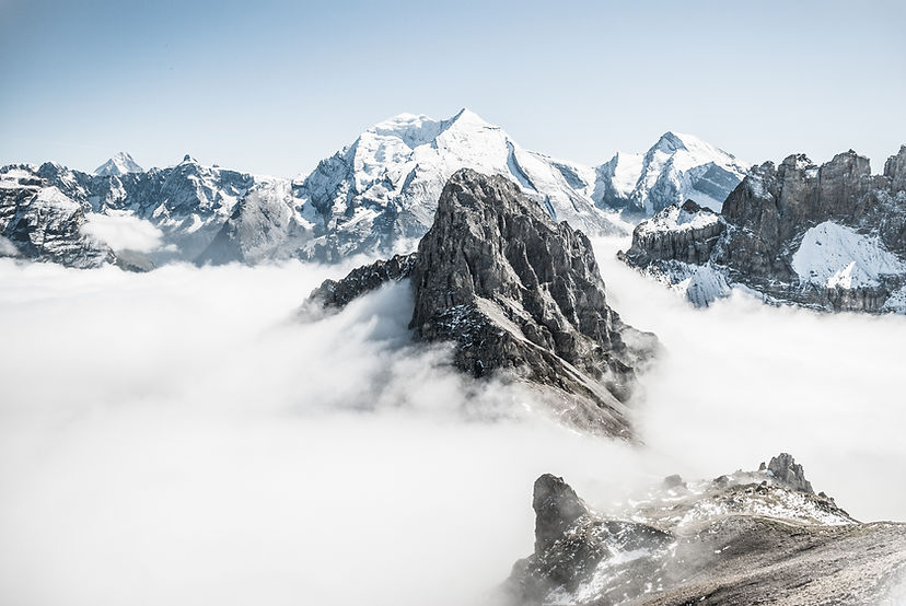 Mountains in Fog
