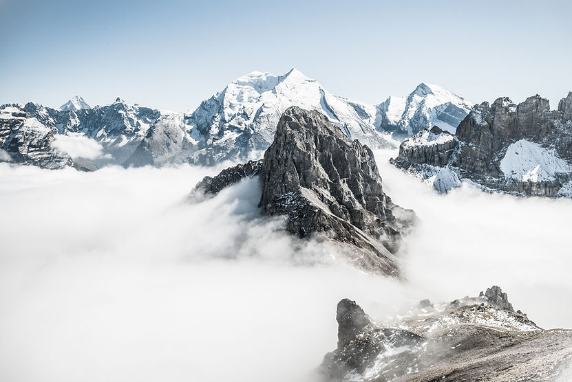 Snowy Mountain Peaks