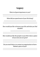 Peace of Mind Planner Sample