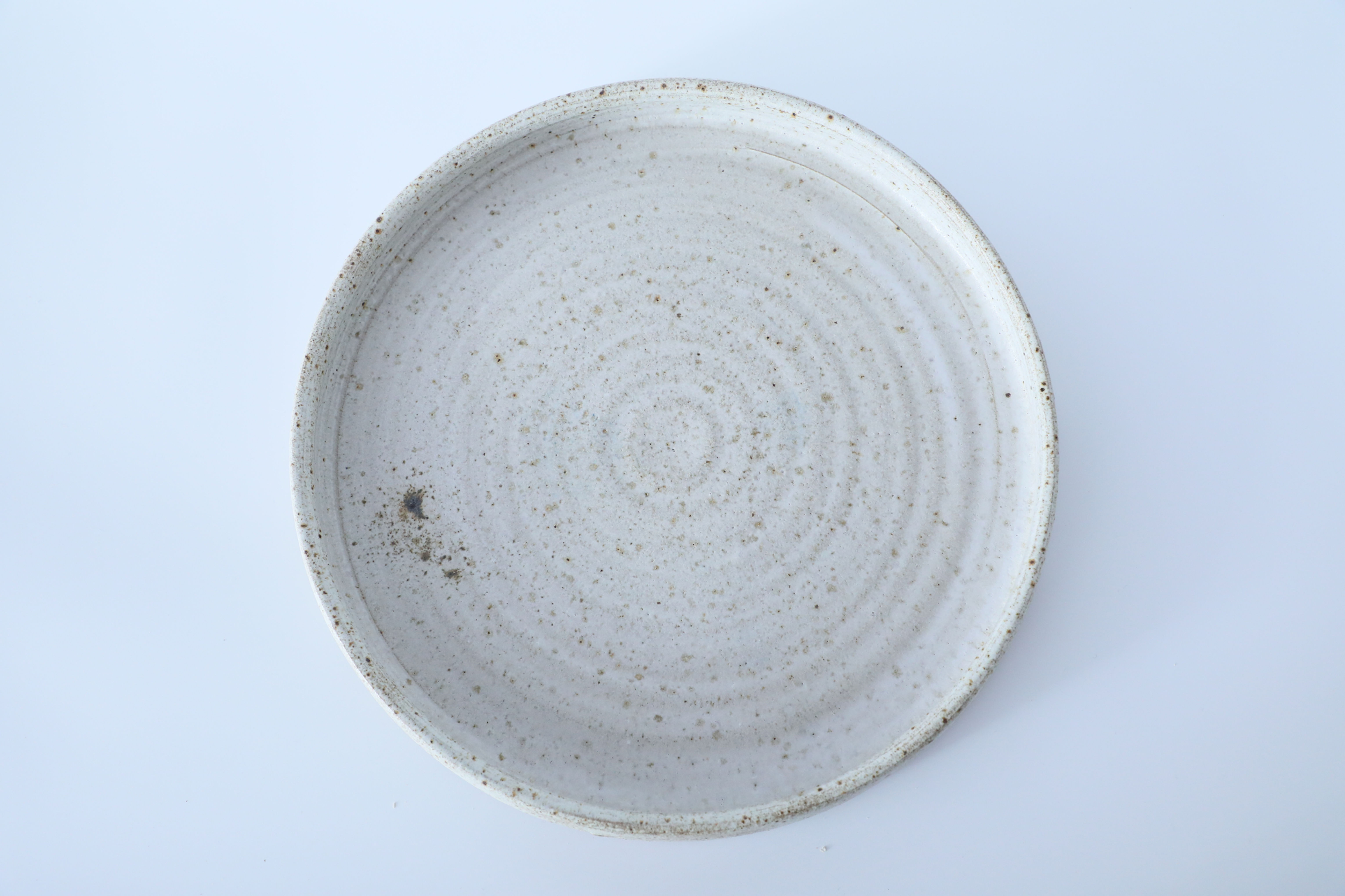 Large Plate with white matte glaze