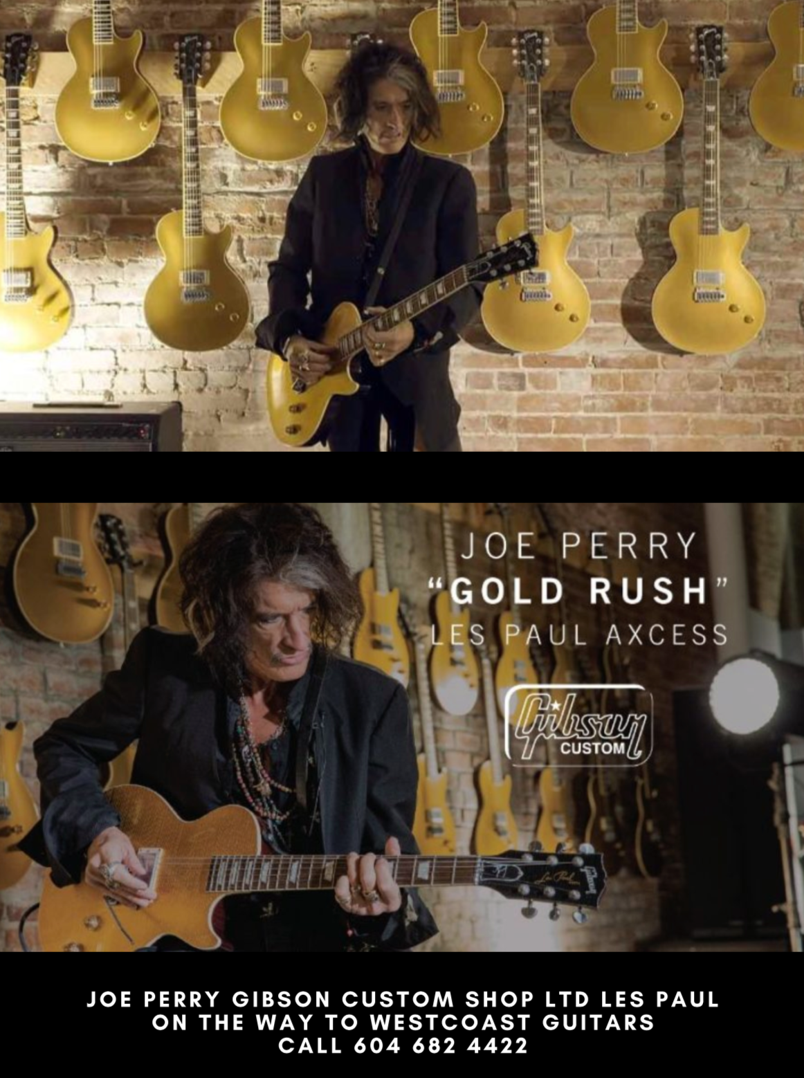 Joe Perry Gold Rush Les Paul Axcess