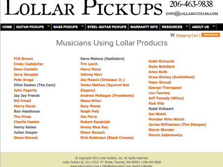 Lollar Pickups Dealer Canada Westcoast Guitars