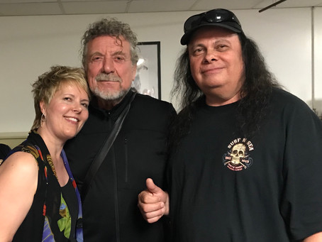 Robert Plant signs Guitar from Westcoast Guitars for Charity