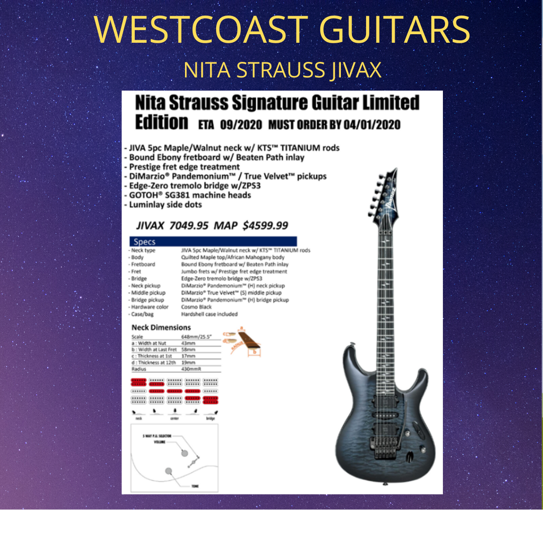 Nita Strauss Jivax Ltd Edition Last Chance To Order
