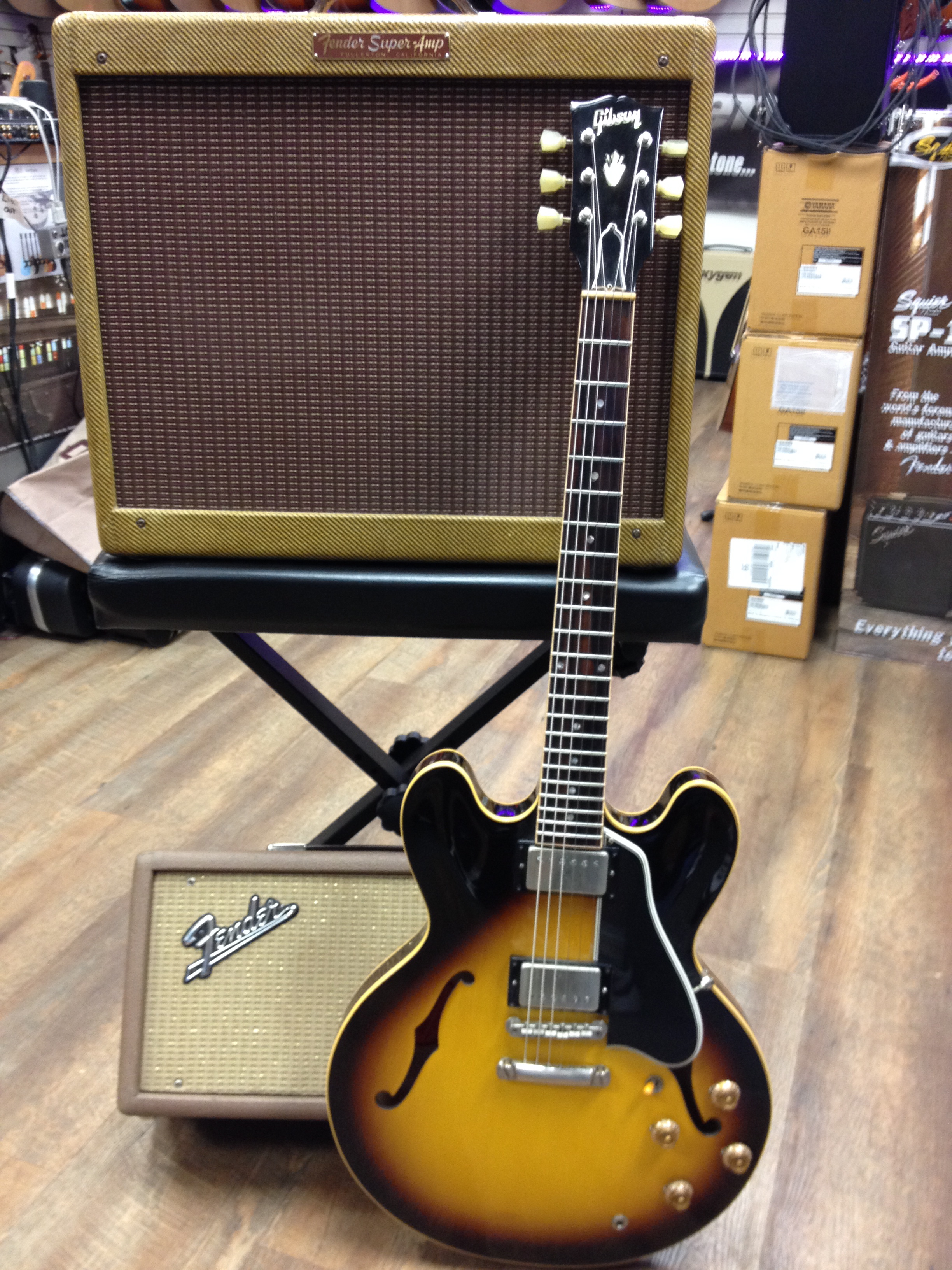 1958 ES 335 Custom Shop and 1959 Fender Super with Reverb