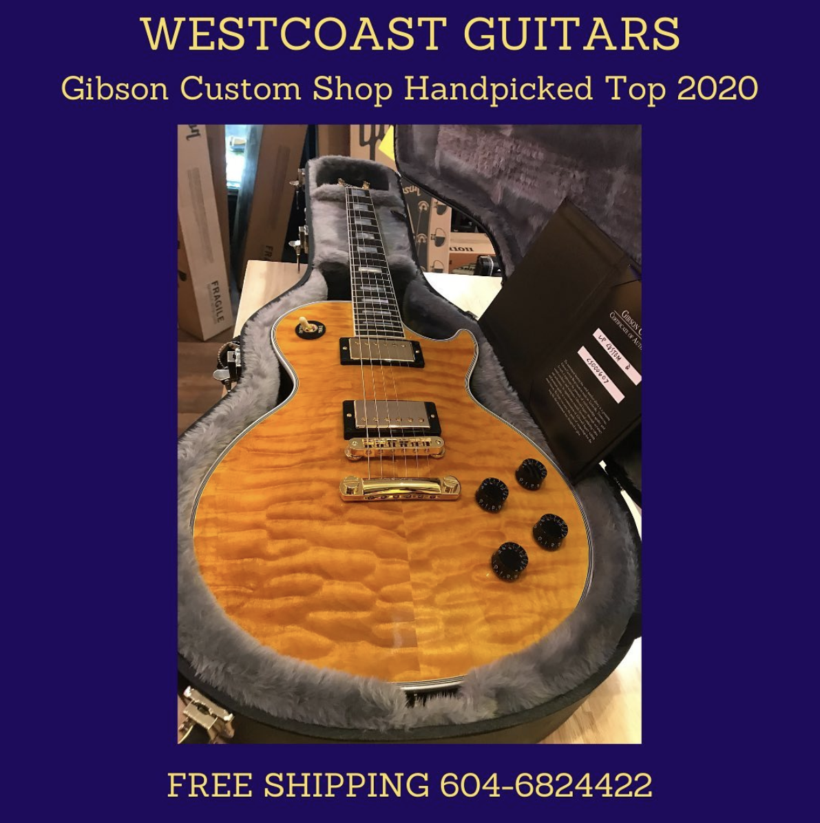 Les Paul Custom Made To Measure AAAA Top