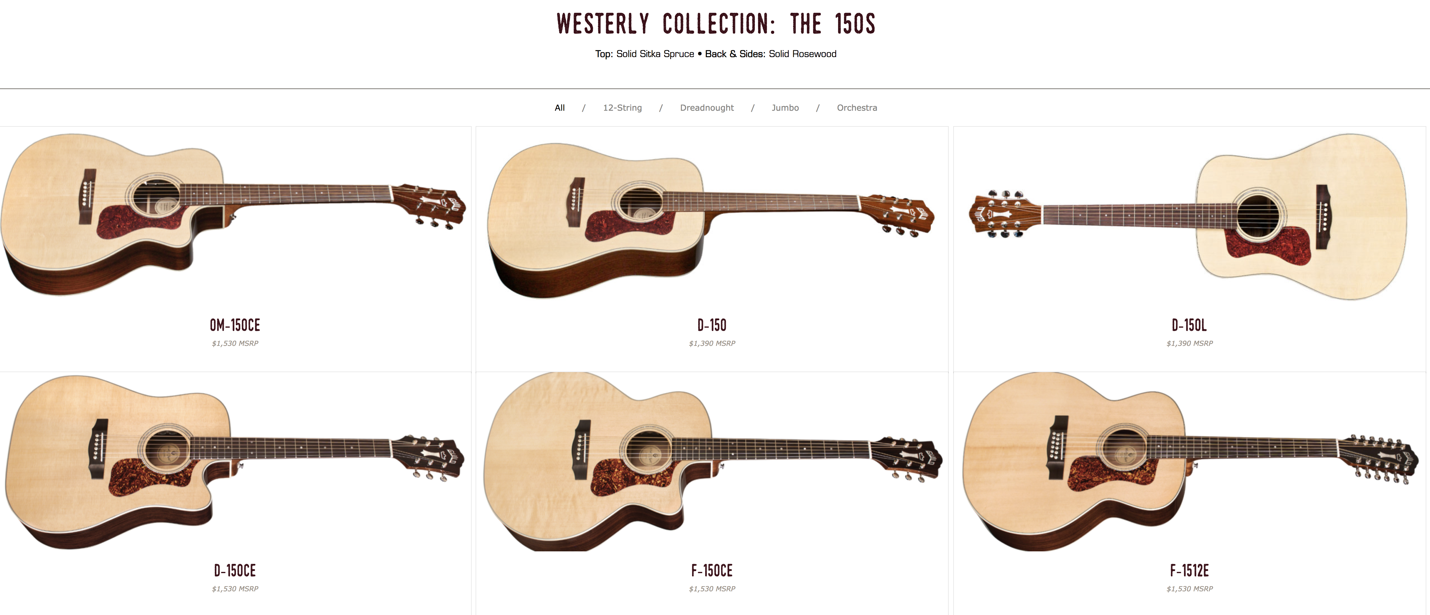 Guild Westerly The 150's