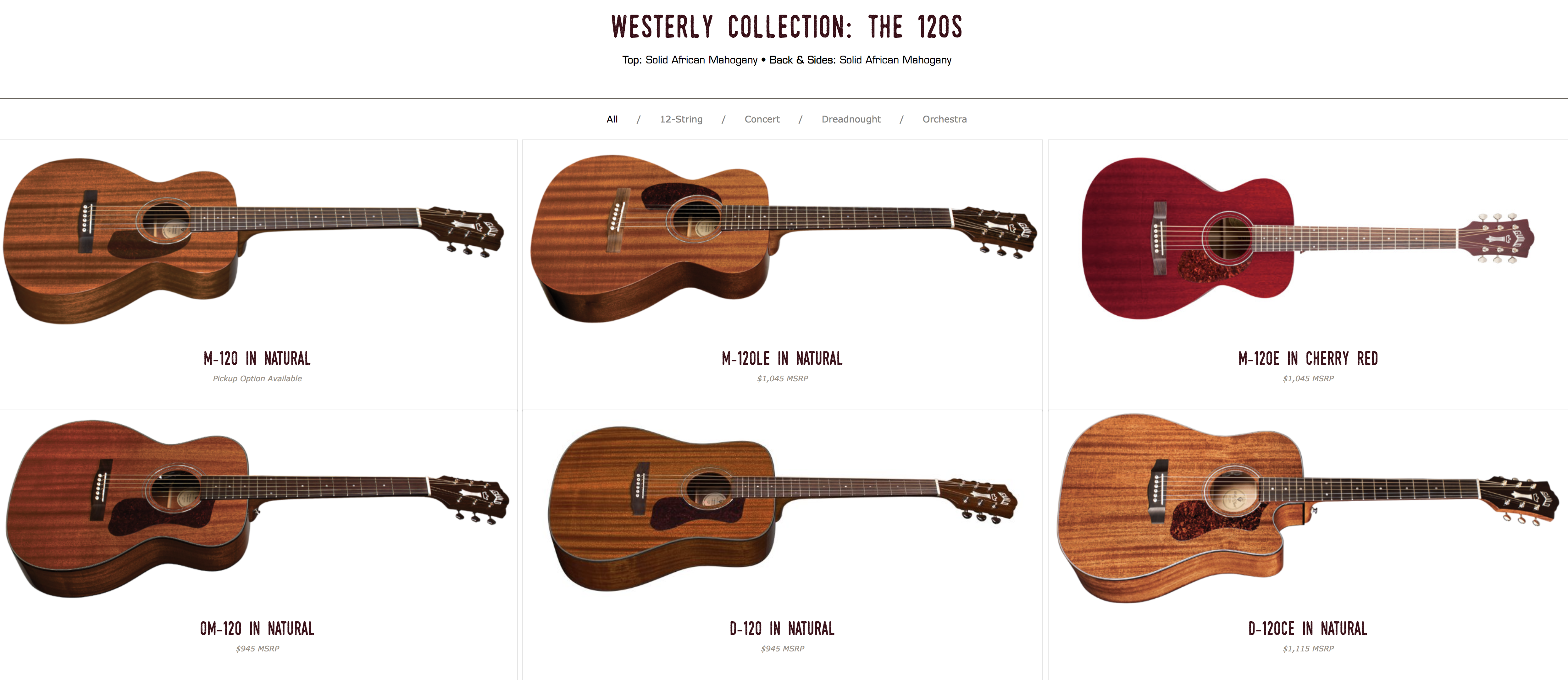 Guild Westerly The 120s