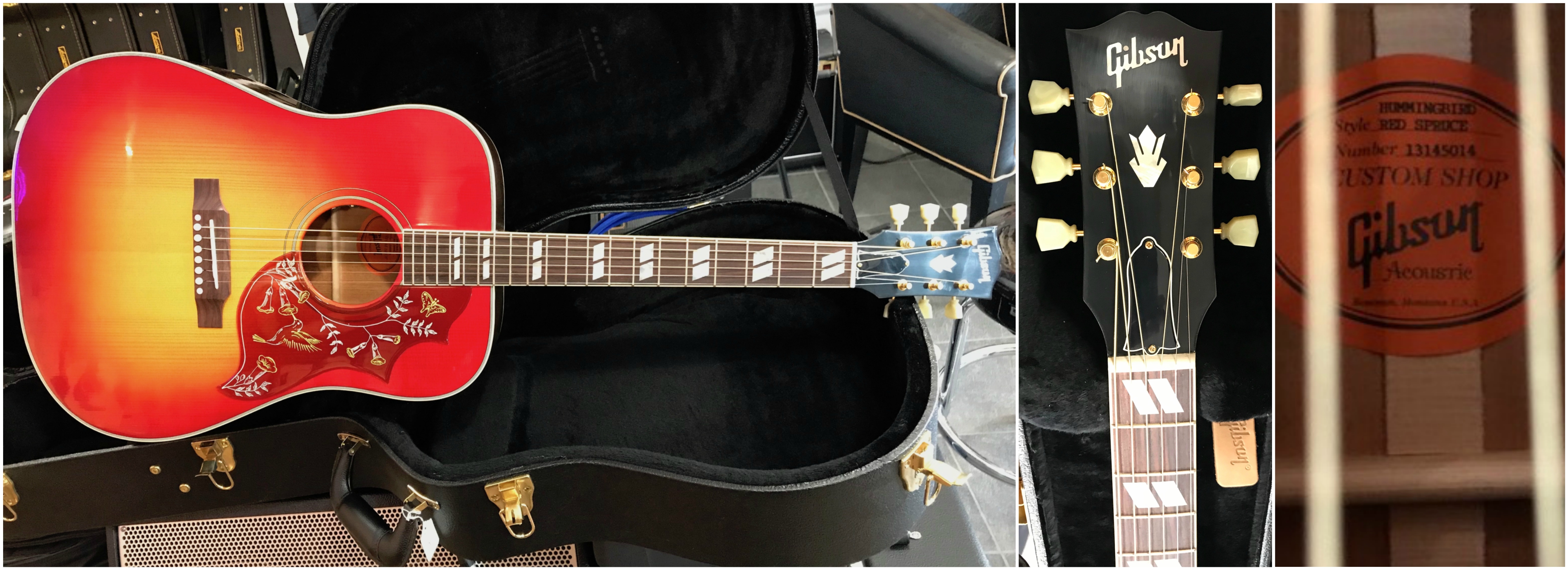 Gibson Hummingbird Custom Shop Adirondack Red Spruce
