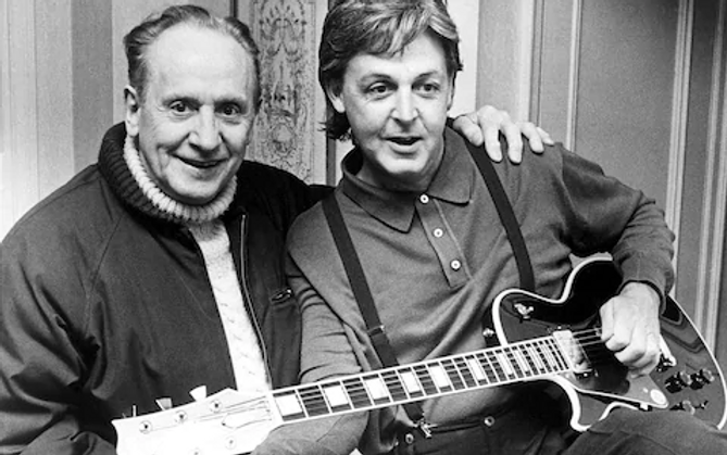Les Paul and Paul McCartney