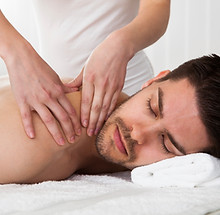 Massagem nas costas