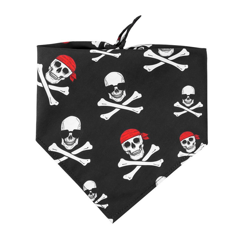 Single Layer Halloween Skull Dog Towel