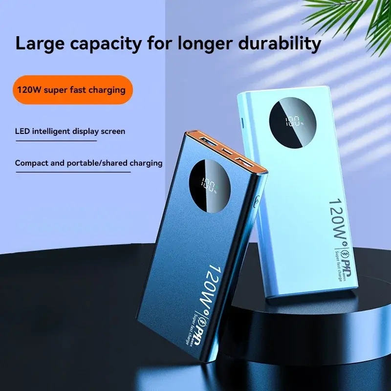 Miniatura: 120W Super Fast Charge with Digital Display Portable Power Bank 20000mAh High Ca