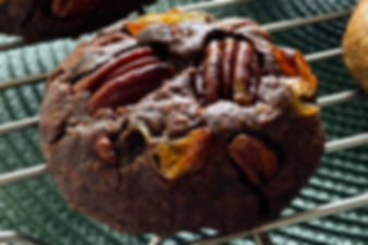 thick and chewy cookies THC mikan cocoa pecan mcp