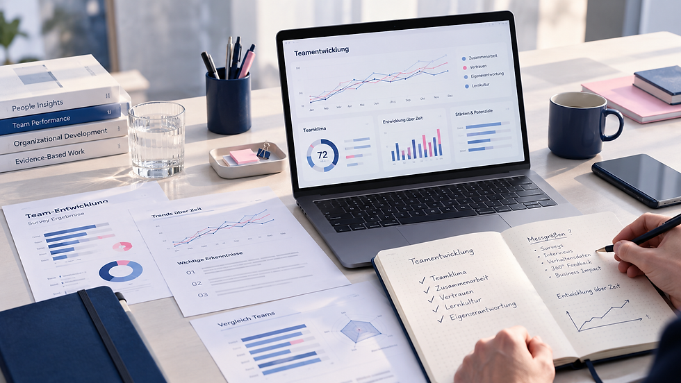 Bild vom Arbeitsplatz eines Transformationslead